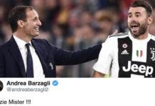 #GrazieAllegri: i saluti dei calciatori bianconeri al tecnico toscano