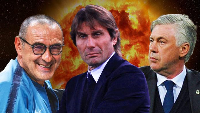 Sarri, Conte e Ancelotti: chi rischia di più il fallimento?