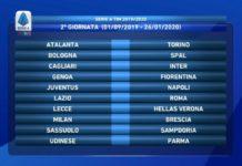 Calendario serie A 2019/2020
