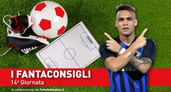 Consigli fantacalcio – 14 ° Giornata Serie A 2019/2020