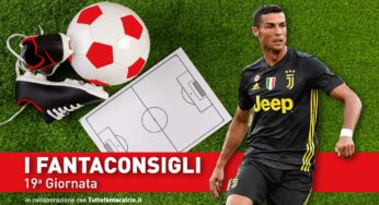 Consigli fantacalcio – 19° Giornata Serie A 2019/2020