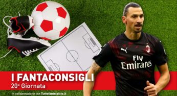 Consigli fantacalcio – 20° Giornata Serie A 2019/2020