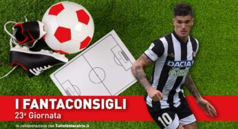 Consigli fantacalcio – 23° Giornata Serie A 2019/2020