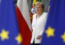 nella foto la cancelliera tedesca Angela Merkel