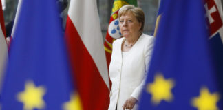 nella foto la cancelliera tedesca Angela Merkel