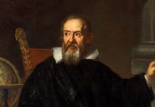 Galileo Galilei (1564-1642). Oil painting by an Italian pain