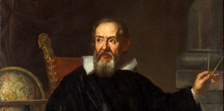 Galileo Galilei (1564-1642). Oil painting by an Italian pain