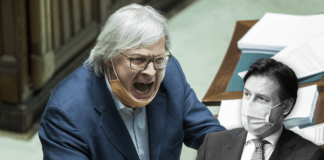 Sgarbi sbotta in diretta ► “Mascherine in casa? Conte ha rotto il ca**o: in casa faccio come voglio!”