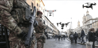 Stiamo subendo delle vere manovre di guerra con droni e posti di blocco! Questo è il regime che ha militarizzato l’Italia