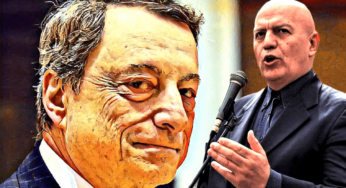 “Draghi non è come voi! Un banchiere non farà mai i vostri interessi!” ▷ Marco Rizzo si ribella in piazza