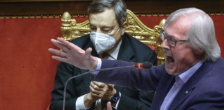Sgarbi alla Camera ▷ “Draghi, lei è un barbaro mancato! Ci ha dimostrato che elettori e merito non contano”