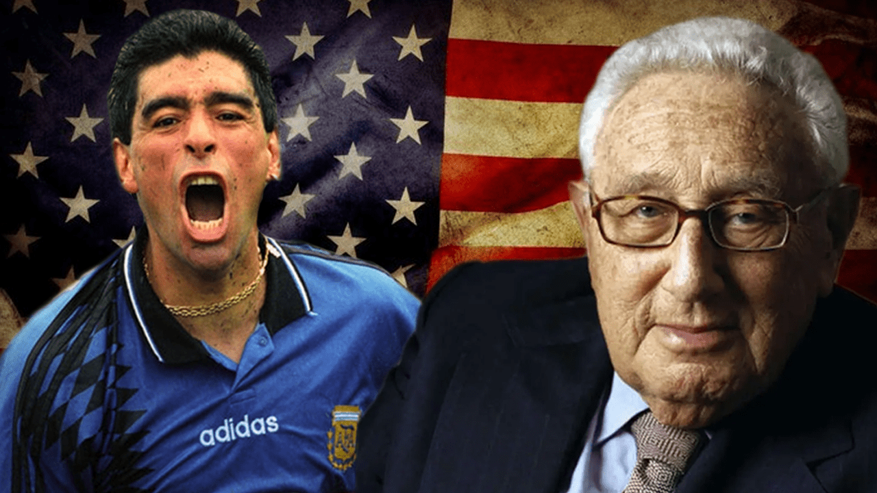 How did the United States end Maradona’s career?