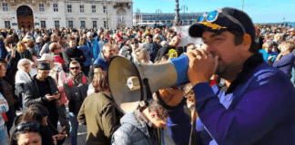 Stefano Puzzer senza censure in piazza ▷ “Non siamo pronti a trattare: faremo tornare la democrazia”
