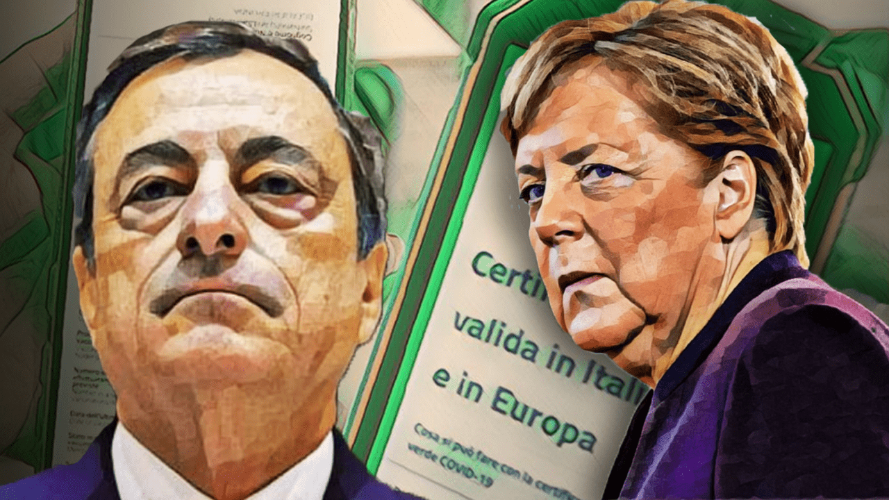 Grüner Pass, Merkel bestätigt schlimmste Bedenken: Italien ist das erste Labor des Therapieregimes
