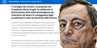 Stato d’emergenza fino al 31 dicembre ▷ Ipotesi razionamento gas e armi all’Ucraina: il decreto stato emergenza