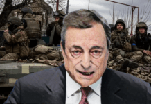 Draghi rompe gli indugi: arrivano le misure demenziali sulla guerra. Si ripete il copione del Covid