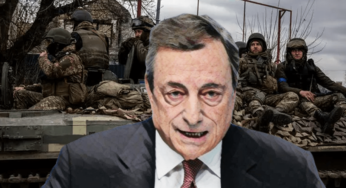 Draghi rompe gli indugi: arrivano le misure demenziali sulla guerra. Si ripete il copione del Covid
