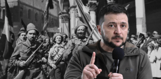 25 aprile: Zelensky come i partigiani? Un richiamo offensivo. Il guitto cerca la guerra in ogni modo