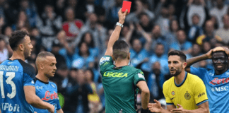 Gagliardini horror: si fa buttare fuori al 41° e il Napoli dilaga