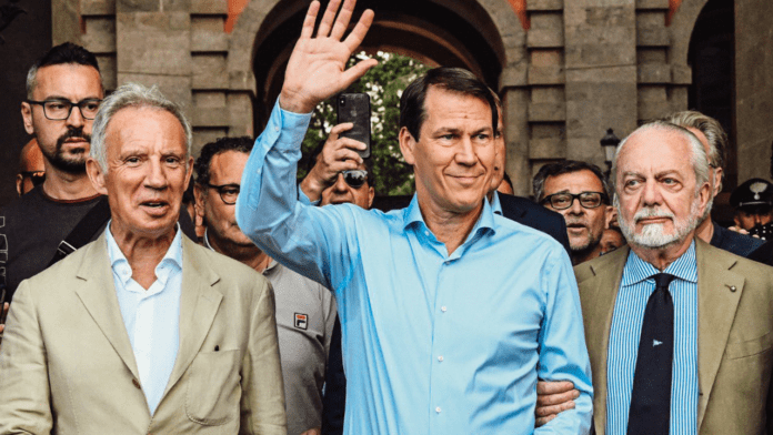 Rudi Garcia si presenta al Napoli ▷ “Quando inizio una competizione la gioco per vincere”