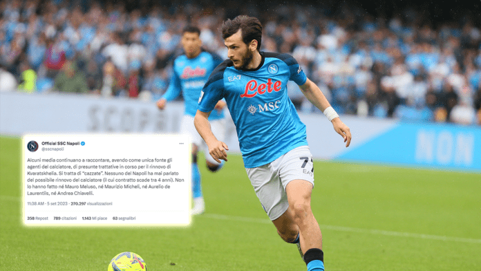 Rinnovo Kvaratskhelia, il Napoli senza mezzi termini: “Si tratta di caz…te”