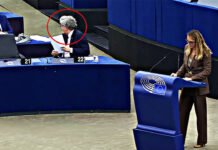 Europarlamentare francese umilia Breton in aula sotto il suo naso, lui ride e finge di ignorarla