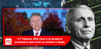 Senatore USA accusa pesantemente Fauci ▷ “Mise nero su bianco nel 2020 quello che accadde a Wuhan”