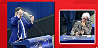 Ciocca attacca Lagarde e le mostra il cappio ▷ “Questo è l’effetto delle vostre politiche criminali”