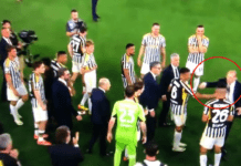 Allegri scatenato, gesto di stizza in direzione di Giuntoli: “Via, via!”