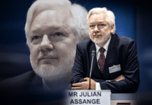 Assange accusa pesantemente la CIA nel suo primo discorso pubblico ▷ “Perfino mio figlio nel mirino”