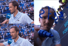 Medvedev show: perde la testa e spacca la racchetta ▷ “Se giochi così ogni match avrai un’altra vita”