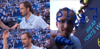 Medvedev show: perde la testa e spacca la racchetta ▷ “Se giochi così ogni match avrai un’altra vita”