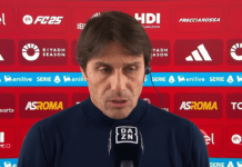 Conte: “Tante occasioni Roma? Mancini non so che partita ha visto, stanno festeggiando per un pari”