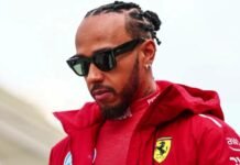 Lewis Hamilton in Ferrari