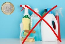 Saluta per sempre i detersivi, ora puoi pulire casa con meno di 1 euro: come fare x rossa su detersivi vari e moneta da 1 euro