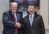 01/12/2018 Buenos Aires. Vertice G20, nella foto stretta di mano tra il presidente USA Donald Trump e il presidente cinese Xi Jinping
