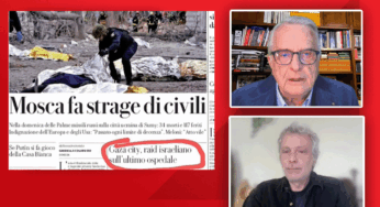 “Due pesi e due misure”: la strana prima pagina di guerra che repelle solo Putin