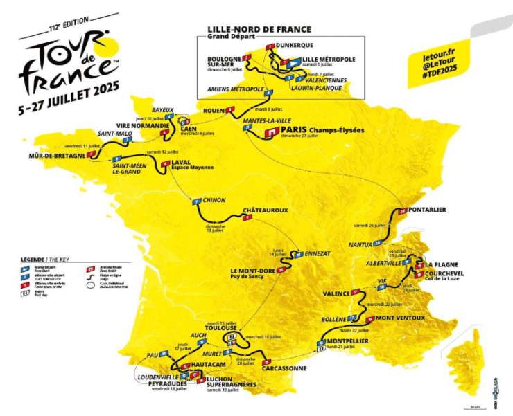 tappe Tour de France