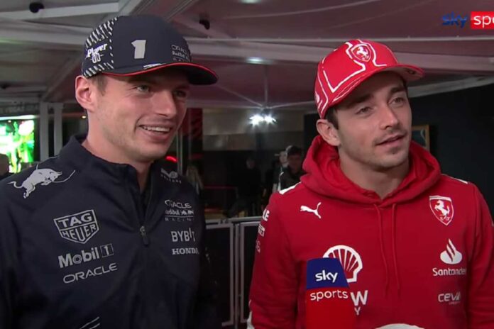 Verstappen e Leclerc