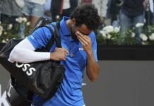 Berrettini in lacrime
