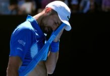 Novak Djokovic disperato