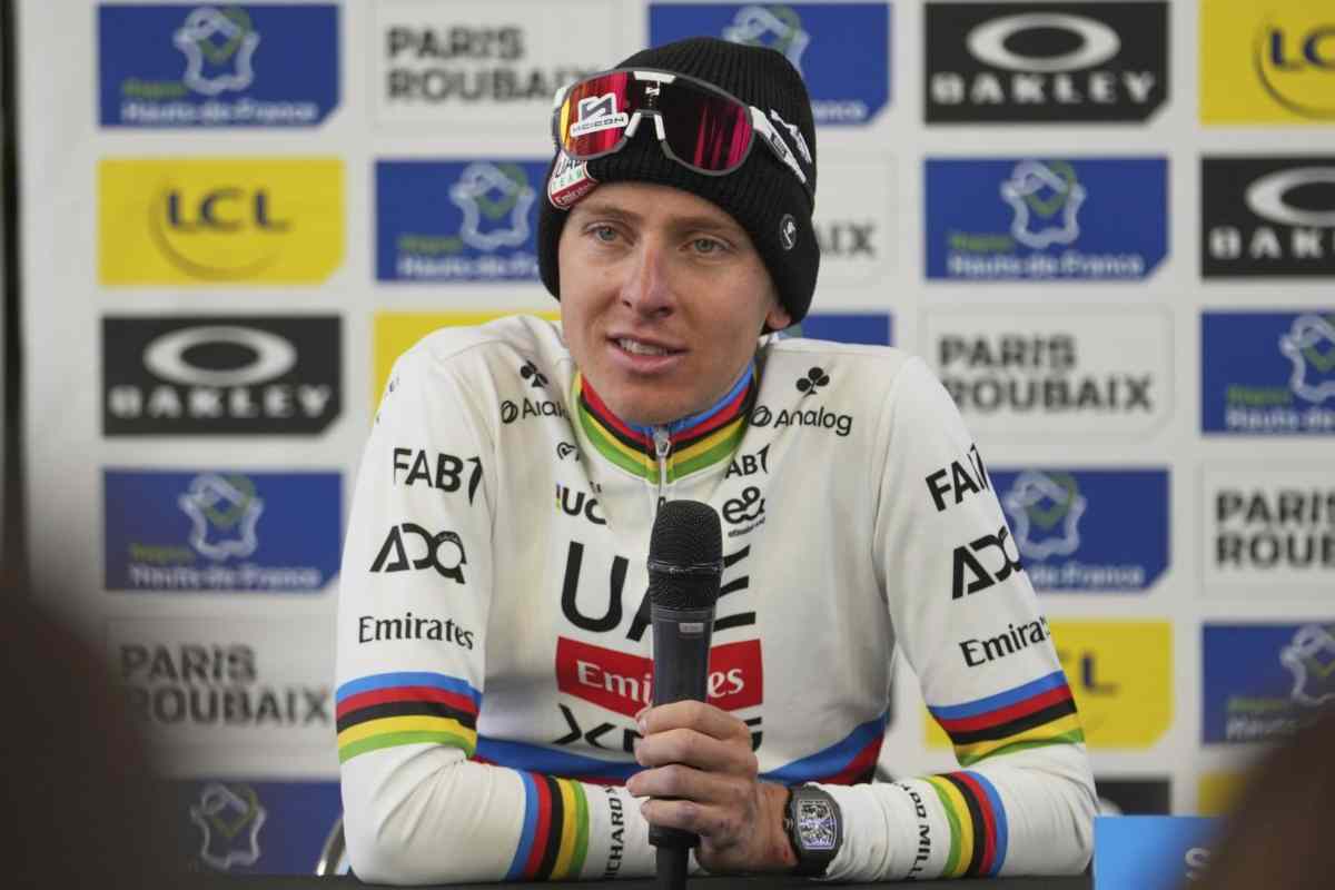 Pogacar in conferenza