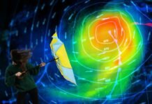 previsioni meteo e donna con ombrello