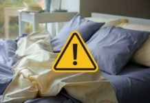 3 segnali da non sottovalutare e che indicano che è arrivato il momento di cambiare letto e biancheria letto sfatto e segnale di pericolo giallo