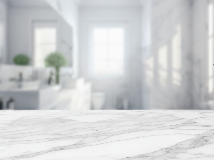 marmo bianco in primo piano