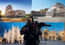 Rischio attacco terroristico, panico in Italia: attenzione a questi luoghi Colosseo, piazza plebiscito, duomo milano, piazza san marco, uomo con passamontagna e fucile