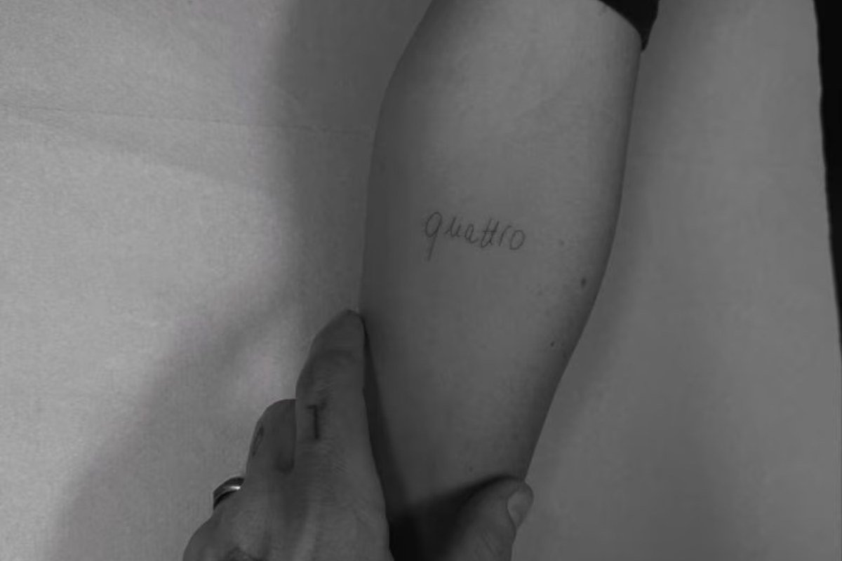 il tatuaggio della Novello