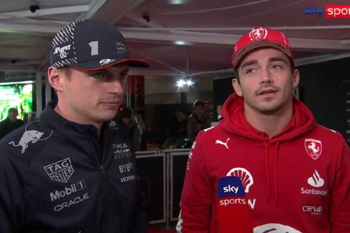 Verstappen e Leclerc