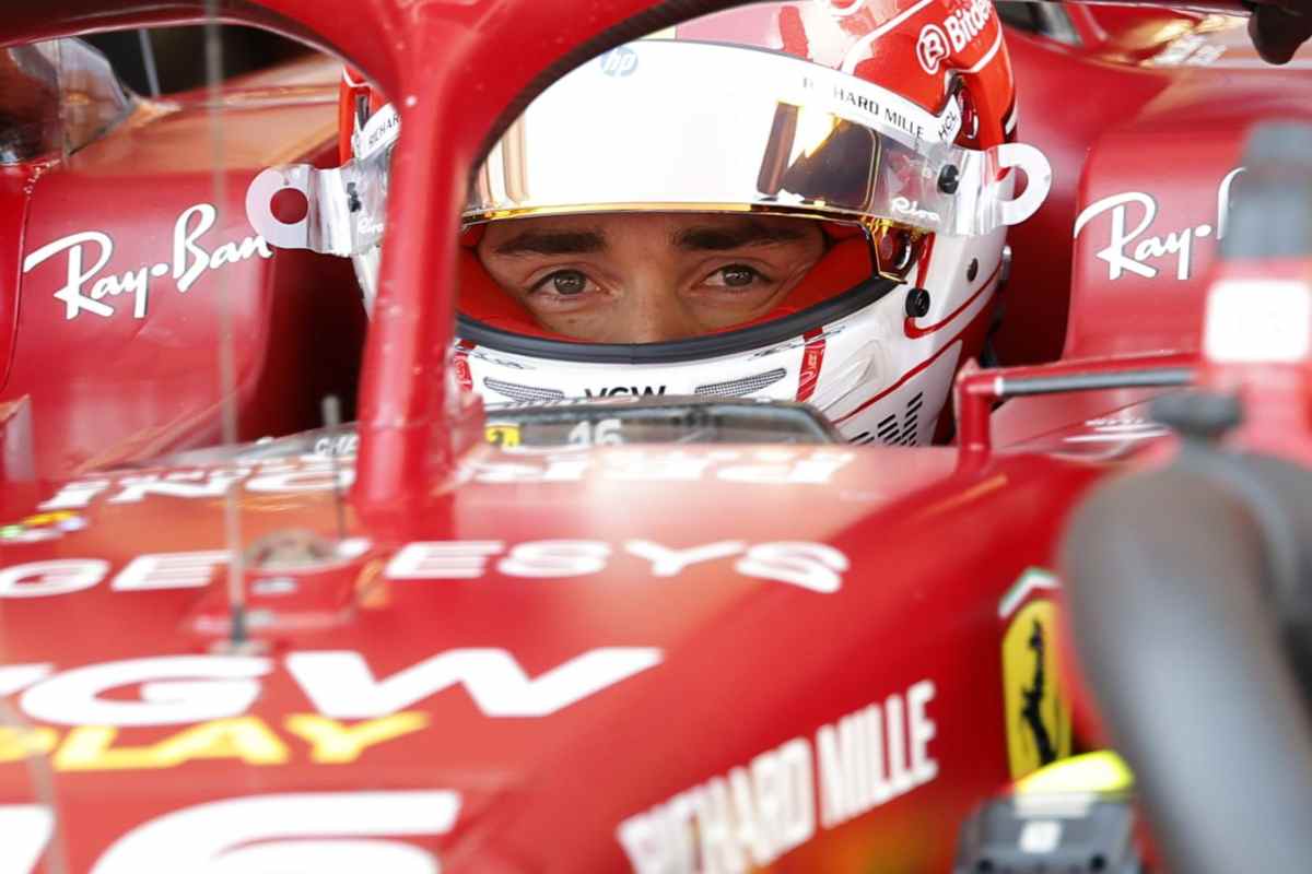 Leclerc in ferrari