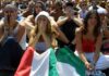 tifosi italiani in lacrime